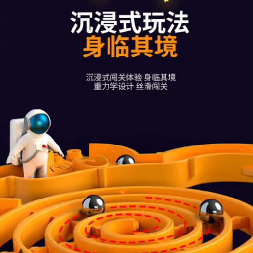 RICH YOUR HOME German quality Rubik's Cube unlocking toy 3D three-dimensional maze ball rolling ball children's focus on balance ball new aerospace trumpet 56 levels