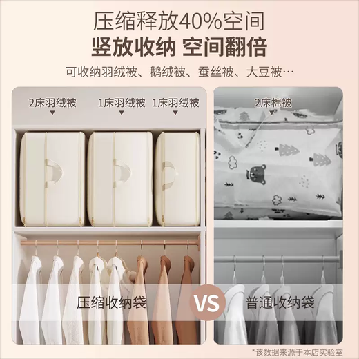 Yusenyi Quilt Compression Bag Down Jacket Storage Bag Special Organizing Bag for Clothes and Quilts Large Capacity Down Quilt Bag Beige Medium Size Approximately 8Jin Jin equals 0.5kg Quilt or 15 Down Jackets Experience 1 Pack Selected Fabrics Washable No Broken Compression Exhaust No Damage to Down