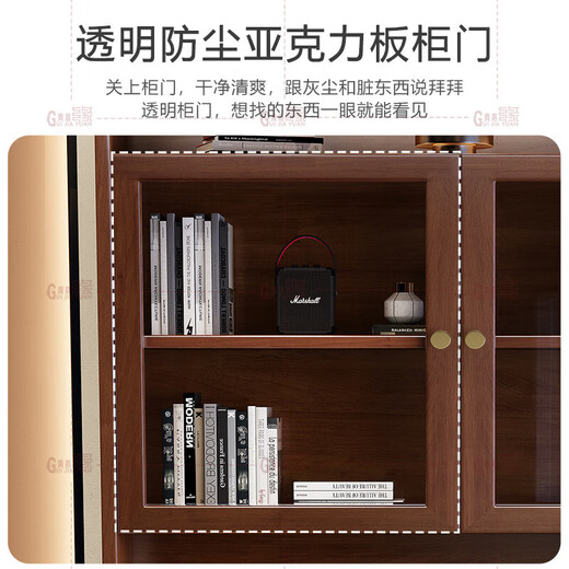 Guijiayuan solid wood desk and bookcase combination study table with bookshelf integrated writing desk desktop computer table study furniture solid wood color solid wood, stable and durable 0.8m desk single drawer