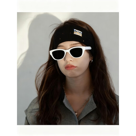 Bo Naling Retro Knitted Headband Women's Daily Autumn and Winter Black Versatile Face Wash Headband Wool Elastic Sports Yoga Cloth Headband Retro Knitted Headband Black