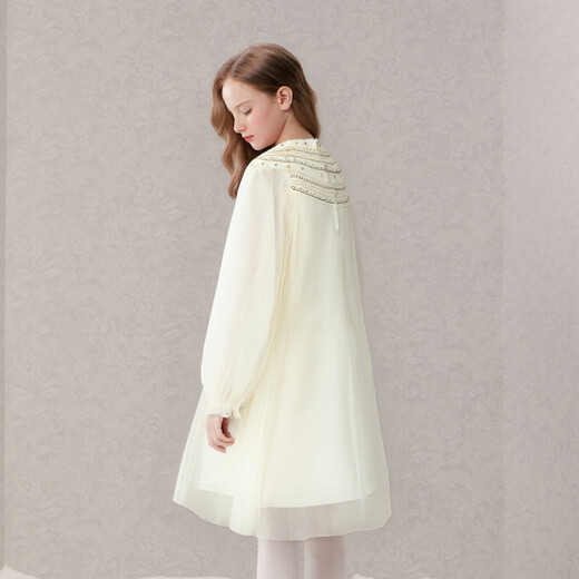 DEESHA Children's Clothing Girls' Velvet Dress 2025 Winter Girls Mesh Princess Dress Dress