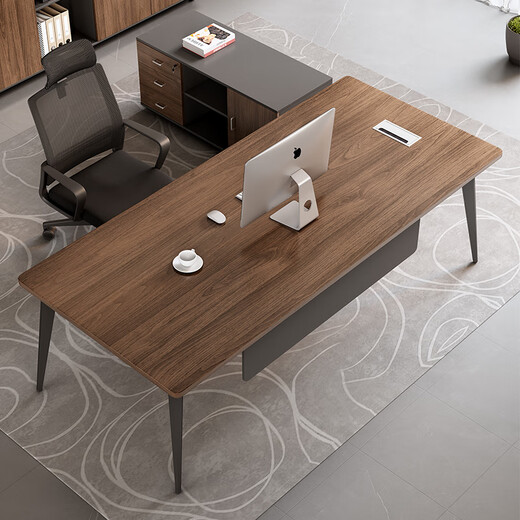 Semphia Office Furniture Supervisor Desk Manager Desk Simple Modern Office Single Steel Frame Desk Boss Desk 1.4 Meter Boss Desk Without Cabinet