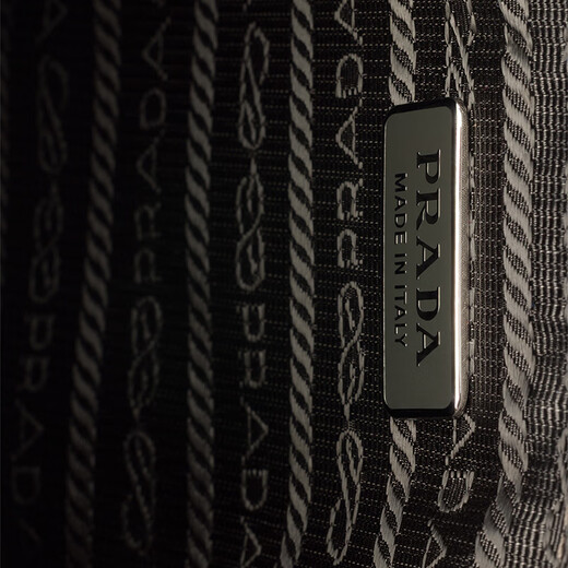 PRADA/Prada Gift Men's Metal Logo Decorated Cow Leather Clutch Army Green