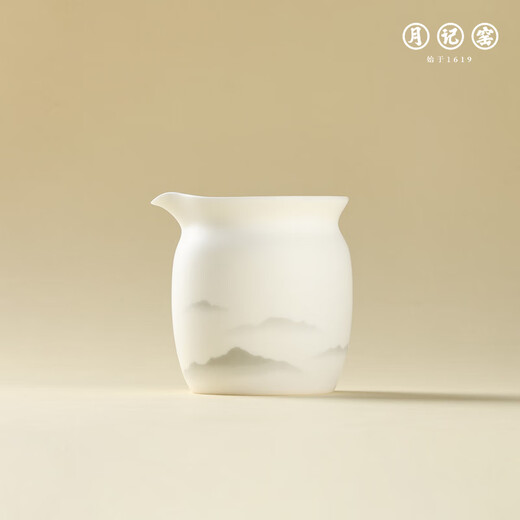 Yueji Kiln, Tranquil Zhiyuan, large set of plain-fired mutton-fat jade porcelain Han Dynasty pots