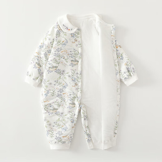 【冬季哈衣】新生儿衣服婴儿连体衣春秋冬季宝宝夹棉加厚纯棉 梦幻乐园60克薄棉连体衣 73cm