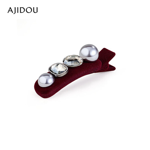 AJIDOU red velvet series hair clip women's fashion velvet hair accessories red 1 piece