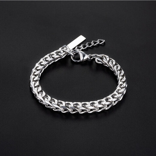 MZMZ platinum men's bracelet pt950 platinum high-end non-fading versatile bracelet for Valentine's Day birthday gift for boyfriend when/next day delivery - light luxury fashion keel chain length 19+2.5cm