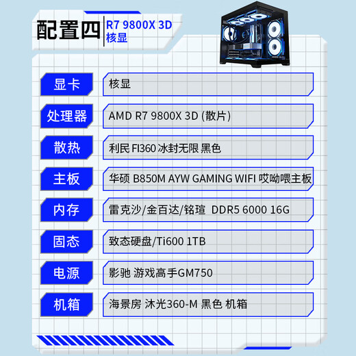 GALAXY AMD R5 9600X R7 9800