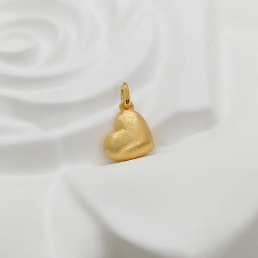 18K gold diamond love pendant, high-end love necklace for girlfriend birthday gift, heart-shaped necklace for women, yellow inlaid love heart