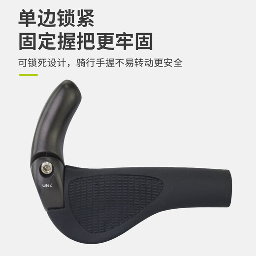 Erkuan (ER KUAN) Human Meat Ball Bicycle Handle Cover Mountain Bike Rubber Meat Ball Handle Folding Bicycle Universal Handle Cover GR2-S_With Vice Handlebar_Pair Licensed Goods_Unpacking does not support returns