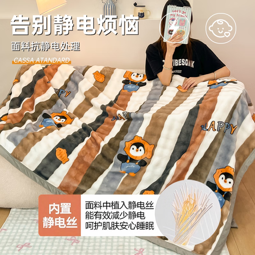 Fantasy Rabbit Plush Blanket Winter Thick Blanket Office Nap Blanket Coral Velvet Shawl Sheet Sofa Cover Blanket Upgraded Antibacterial Style - Polka Dot Dog Fully Upgraded Softer and Softer Thick and Warm 120x200cm Children and Infants/Office Nap Blanket/Student Dormitory