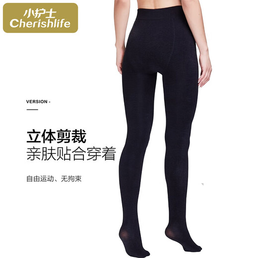 Little nurse leggings, women's foot warm pants, women's bare legs artifact, autumn and winter leggings, slimming all-in-one pants, YTK064, black and gray, one size fits all