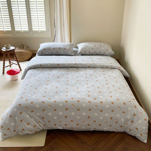 Fantasy Super Soft Children's Quilt Cover Single Piece Cute Puppy Category A Baby Cotton Knitted Naked Sleeping Cotton Single Quilt Cover