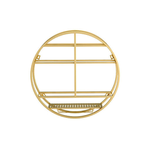 Middle shopkeeper European bar wine cabinet wall-mounted red wine household wine glass rack small apartment grape iron wine rack 70-70-11 gold