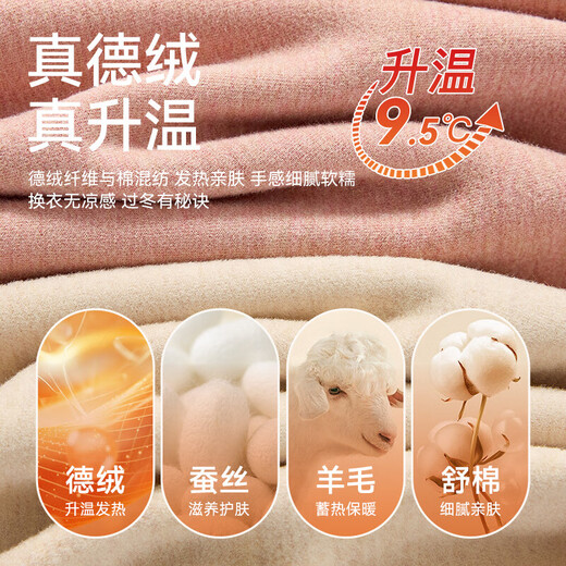 Safety pants, women's palace warm pants, warm shorts, maternity belly pants, thickened inner pants, high waist warm belly pants, autumn and winter three-quarter pants-khaki S