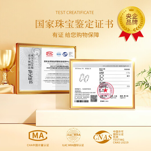 China Gold (CHINA GOLD) platinum ring with branches for couples to propose, express love on fingers, wedding anniversary gift for girlfriend and wife’s birthday, platinum ring with branches for couple-female