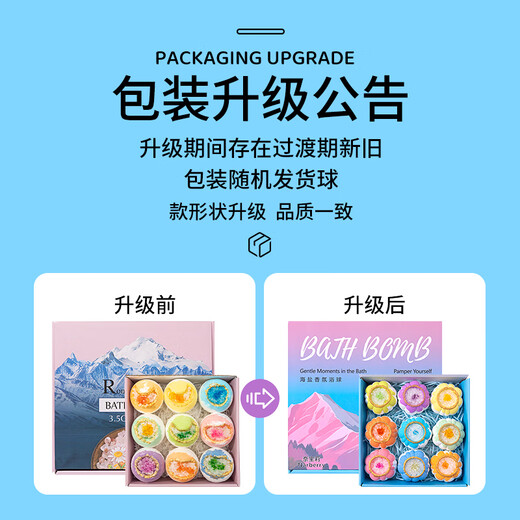 Neibaoli sea salt bath ball bubble bomb adult bath salt essential oil bubble bath ball children's bubble bath