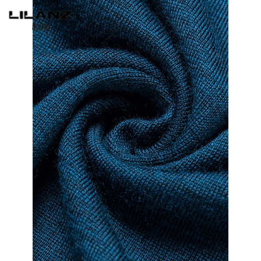 Lilang Light Luxury Turtleneck Worsted Wool Sweater Men's Spring and Autumn Thin Long Sleeve Bottoming Shirt 100 Pure Wool 60 Count Super Fine Black Thin Section 4XL (190)