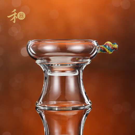 He Qi Lan Yu Funing filter Hongmeng glass tea drain laser drilling high-end high-temperature resistant household advanced filter