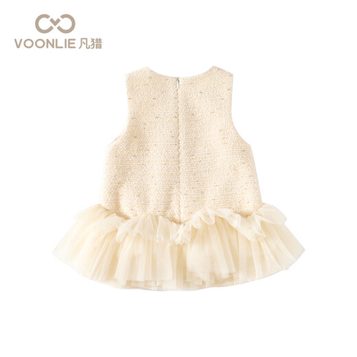 Fanlie VOONLIE girl's small fragrant dress winter dress children's princess vest dress baby one-year-old dress winter