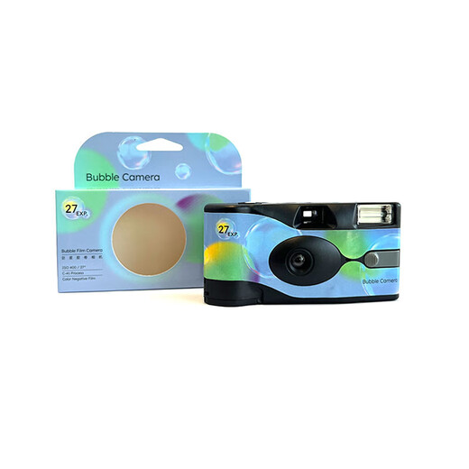 巨星Yesstar QuickFun一次性胶卷相机富士同款 带彩色胶卷400度闪光灯复古胶片机相机（拍27张） 标准款