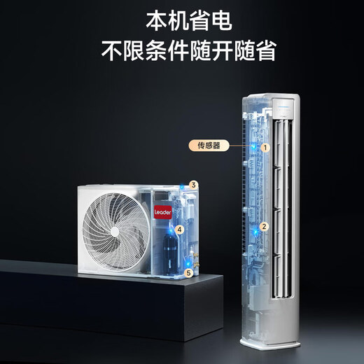 Leader Haier Smart Home produces air conditioner frequency conversion first-level energy efficiency healthy self-cleaning one-click WiFi intelligent control home heating and cooling living room cabinet air conditioner first-level energy efficiency AI power-saving self-cleaning large air volume cabinet air conditioner 3 HP