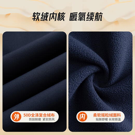 Levi s small soft shell plus velvet Levi's children's windbreaker boys 2025 winter clothing children's windproof jacket women dark royal blue velvet lining 130 /64 recommended height 116-122cm