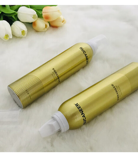 Boxer foam hair wax elastin for men and women's curly hair moisturizing fluffy anti-frizz styling bubble mousse hair gel for styling gold*3 bottles