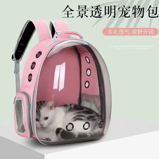 MODX Outing Space Pet Pet Supplies Tragbarer Raumkapsel-Rucksack mit großer Kapazität, transparente Katzenausflugstasche, hellgrünes + transparentes Modell, verbessertes Panoramamodell mit seitlicher Öffnung