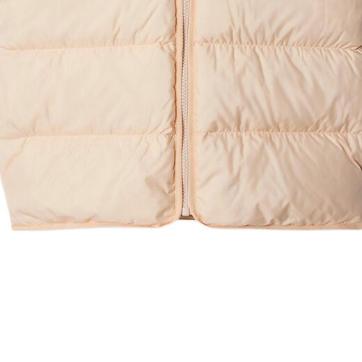 BURBERRY Down Vest FW24 Solid Color Hooded Plaid Sleeveless Vest Light Pink Children's Style Light Pink One Size 10Y