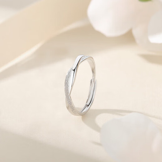 DRpt950 Möbius ring couple ring simple ins style men and women ring opening plain ring opening adjustable Möbius couple ring men