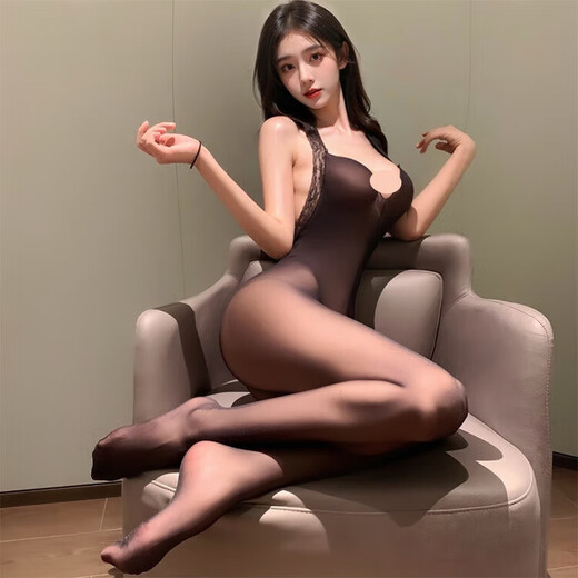 Universal large size 200Jin Jin is equal to 0.5kg Sexy pajamas 140Jin Jin is equal to 0.5kg 150Jin Jin is equal to 0.5kg Women's SM shameful deep v full body stockings Couple pure large size Women's lace jumpsuit tight black stockings shirt 130-160Jin Jin is equal to 0.5kg