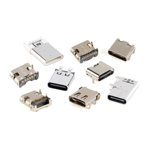 YourCeeType-C USB Connector Female/Male Direct Patch Socket 2P6P14P16P24P Interface Fast Charging Type-C Female_6P_4-pin Plug-in Board_Blue No Specifications