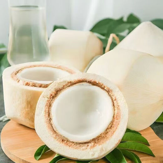 Imported from Thailand, green coconut, fresh coconut, peeled fruit, fresh perfumed coconut, 9 packs, high-quality medium fruit single fruit, 700-900g, 9 packs