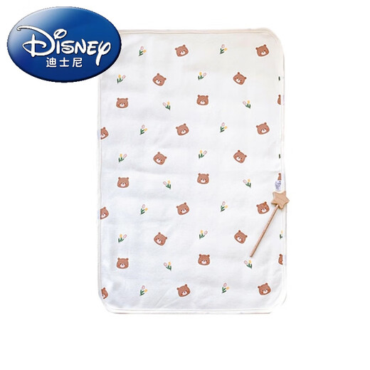 Disney (Disney) baby diaper pad, washable baby waterproof and washable menstrual pad, large size sheet, menstrual period care pad, Tulip Bear, infant category A, 50x70cm
