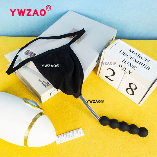 Men's Sexy Anal Plug Underwear Men's Chrysanthemum Wearable Anal Plug Seamless Invisible Thong N10 Combination Single Underwear A26-28