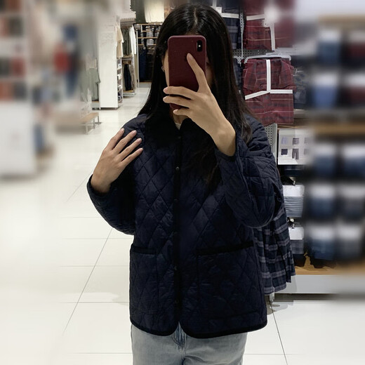 Xiaohongshu Yunjinshang YUN daily single children's clothing boys and girls autumn and winter quilted shirt-style jacket cotton jacket rhombus jacket dark beige 150 cm