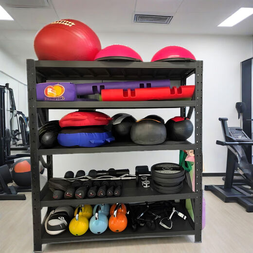 Gym equipment storage rack Pilates yoga studio storage speed ball personal training gadget equipment storage rack black light load-bearing 100KG layer length 105cm*width 40cm*height 200*3 layers