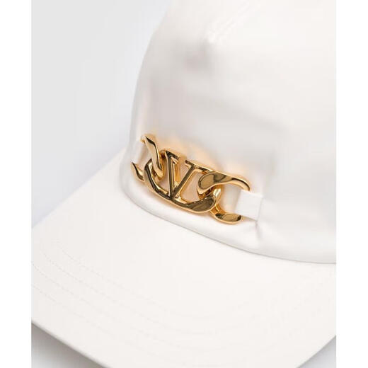 VALENTINO GARAVANI Women's Hat Sun Shade White Polyester Outdoor Summer Baseball Cap Fashion White S
