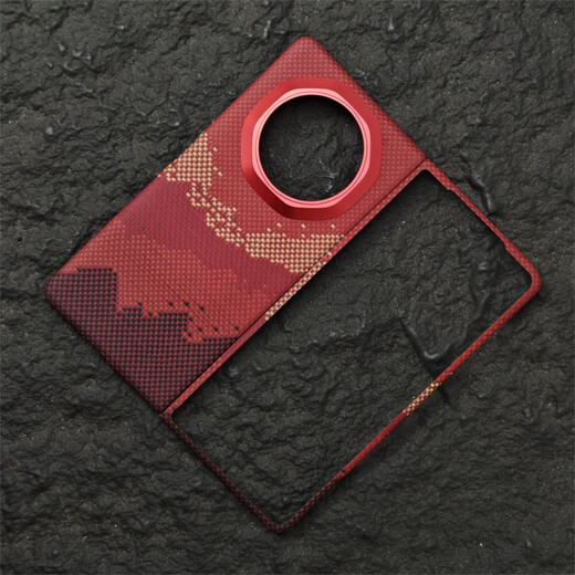 Huawei (HUAWEI) original quality Jingying Rizhao Jinshan applicable Kevlar mobile phone case magnetic MagicV3 aramid fiber v Rizhao Jinshan-magnetic Ruihong metal frame (single back cover) Magic V3