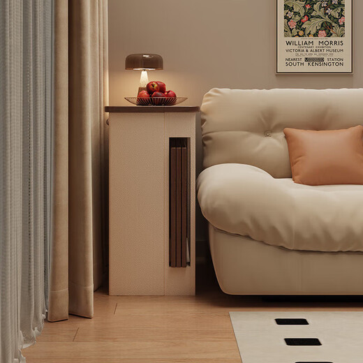 Isabel movable island integrated dining table small apartment home simple restaurant retractable storage with socket folding dining table one table and two chairs丨1.8cm thick solid wood countertop ENF pure grade solid wood-nearly 0 formaldehyde