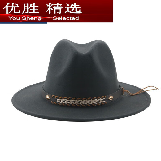 MPPMCK Tibetan style woolen cowboy hat ethnic style travel hat red