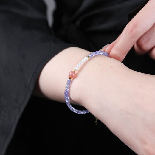 Eternal Leaf Tanzanite Bracelet for Women and Men East China Sea Crystal Agate Jade Jade Blue Gemstone Scattered Beads Faceted Disc Beads Bracelet Shape-Shaped Plain Circle Approximately 3mm