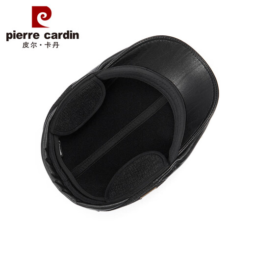Pierre Cardin beret art hat for men in winter plus velvet to keep warm, with ear protection hat as a birthday gift for dad in a gift box