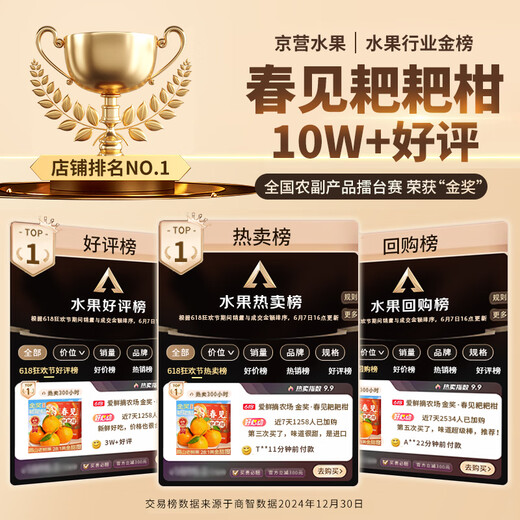 山姆大叔 四川春见耙耙柑【闪送】粑粑柑桔子丑橘新鲜水果礼盒年货礼品 【铂金级】特级果｜单果75-85mm 5斤【80%选择-狠划算】净4.5斤