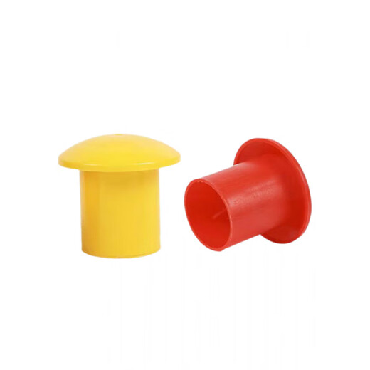 CLCEY reinforced mushroom cap reinforced protective cap reinforced wire head protective cap plastic pipe cap reinforced straight thread protective sleeve 8-16mm 100 mushroom caps