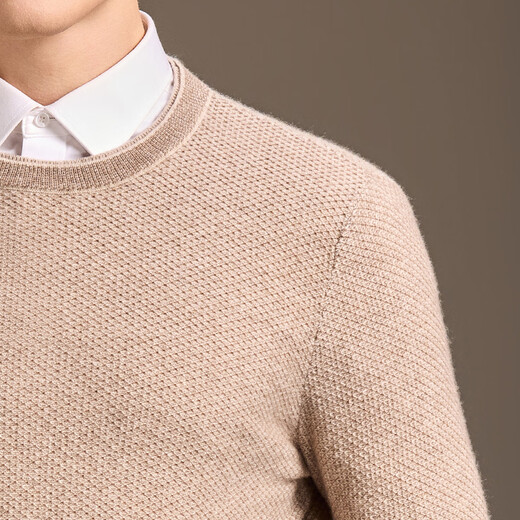 Antonio cashmere + sheep wool light luxury high-end warm and skin-friendly woolen sweater for men in winter delicate knitted bottoming sweater with floral pattern L /50 175/92A