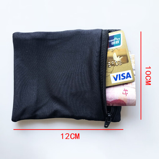 Wholesale sports running wrist bag armband for men and women running mobile phone arm bag outdoor storage coin purse gift arm bag reflective black under 20L