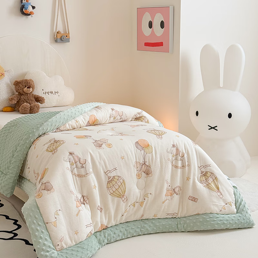 Casarotti Class A Children's Cotton Winter Quilt Kindergarten Quilt Double-layer Yarn Quilt Core Spring and Autumn Quilt Beanie Velvet Nap Blanket Quilt Colorful Circus 120*150cm3Jin Jin equals 0.5kg Winter Quilt