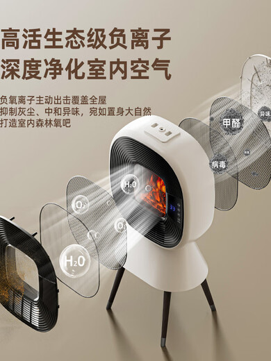 Dingoram DGLME music heater home heater whole house large area electric heater vertical Bluetooth humidification winter heating artifact volcanic ash music heater voice remote control